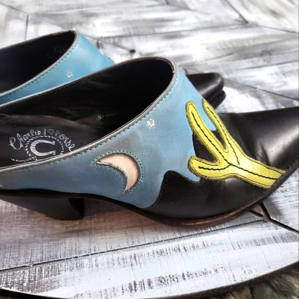 VERY RARE Charlie 1 Horse by Lucchese  cactus moon mules vintage